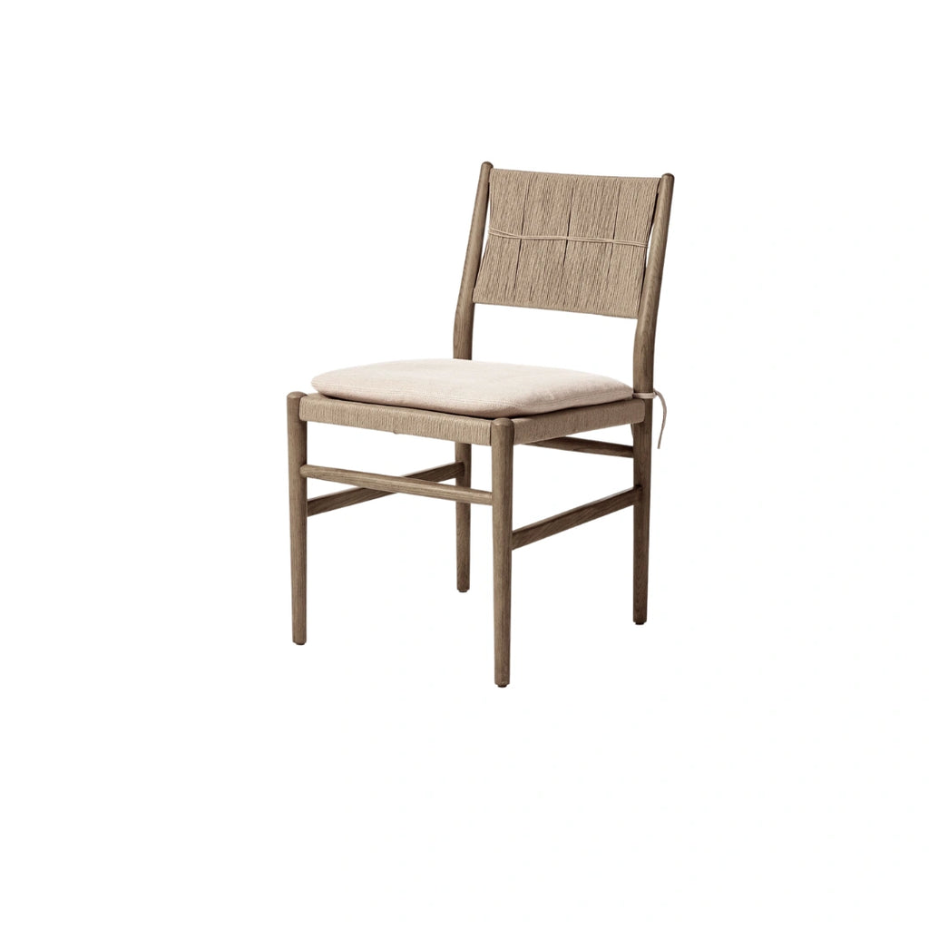 Neris Rope Back Upholstered Dining Chair