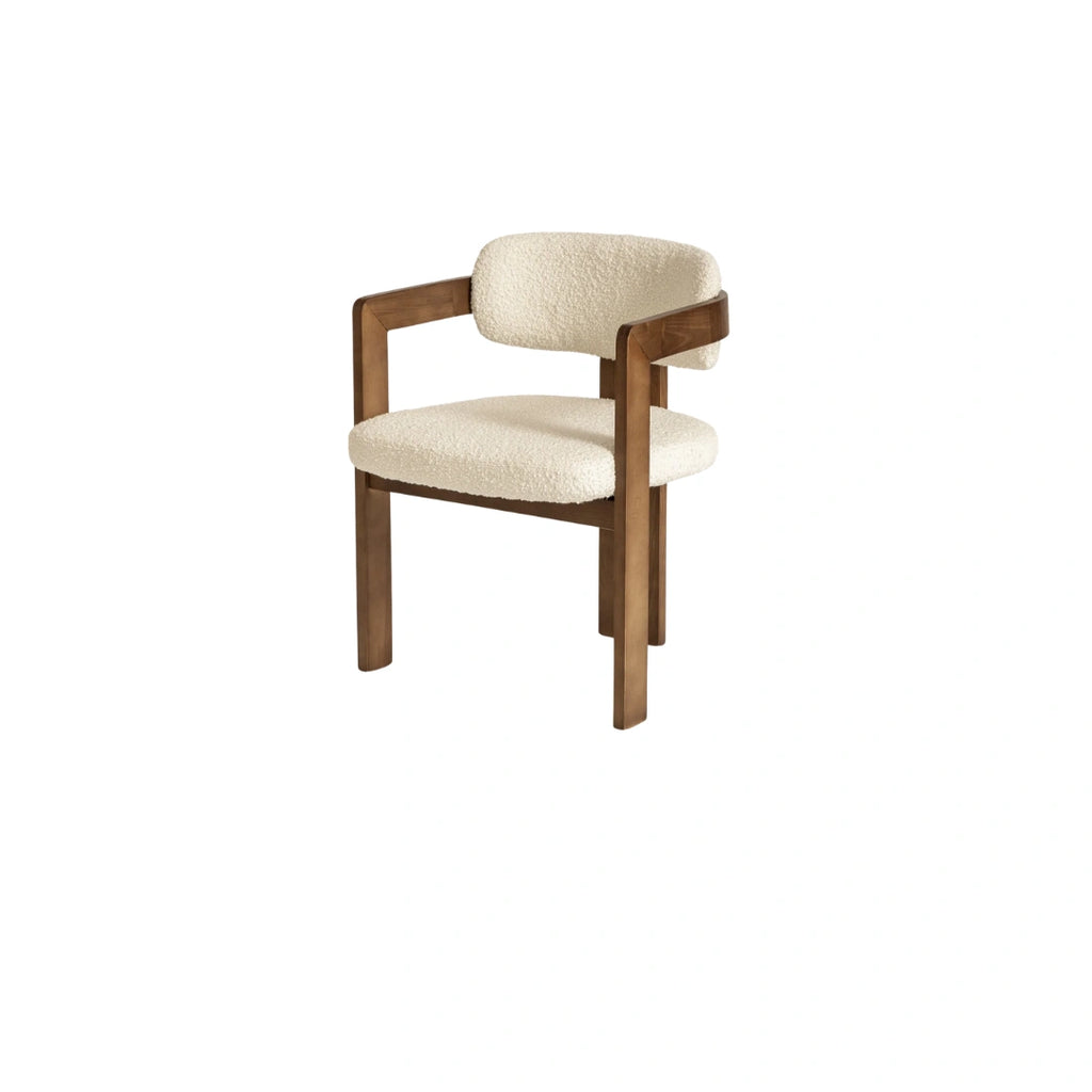 Maren Curved Timber Dining Chair