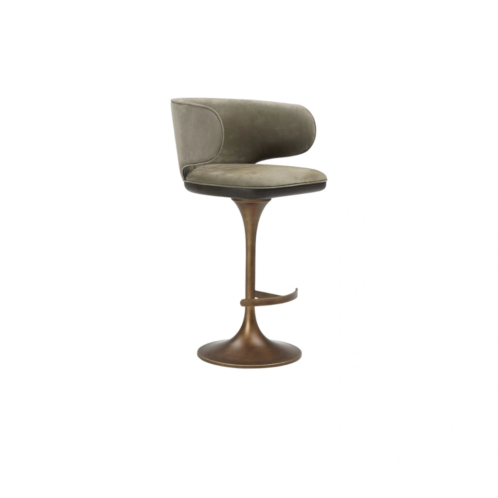 Aurel Tulip Swivel Bar Stool