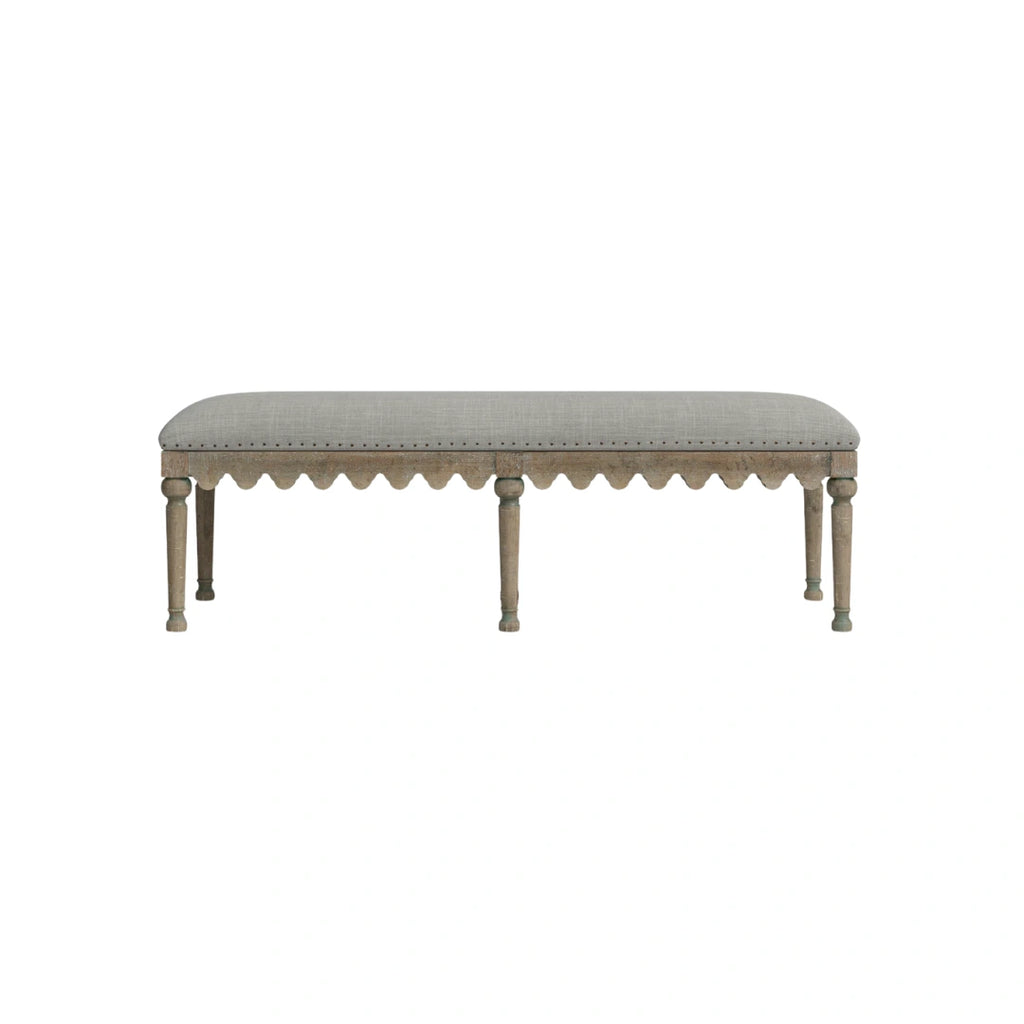 Elysse Scalloped Bench