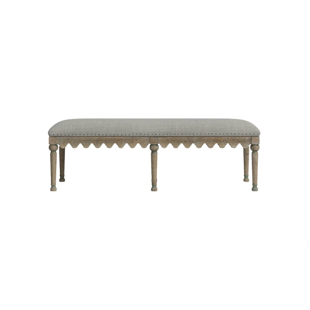 Elysse Scalloped Bench