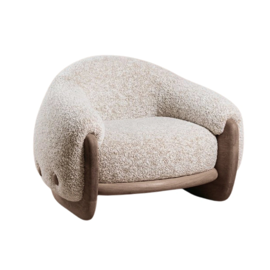 Vallin Bouclé Lounge Chair