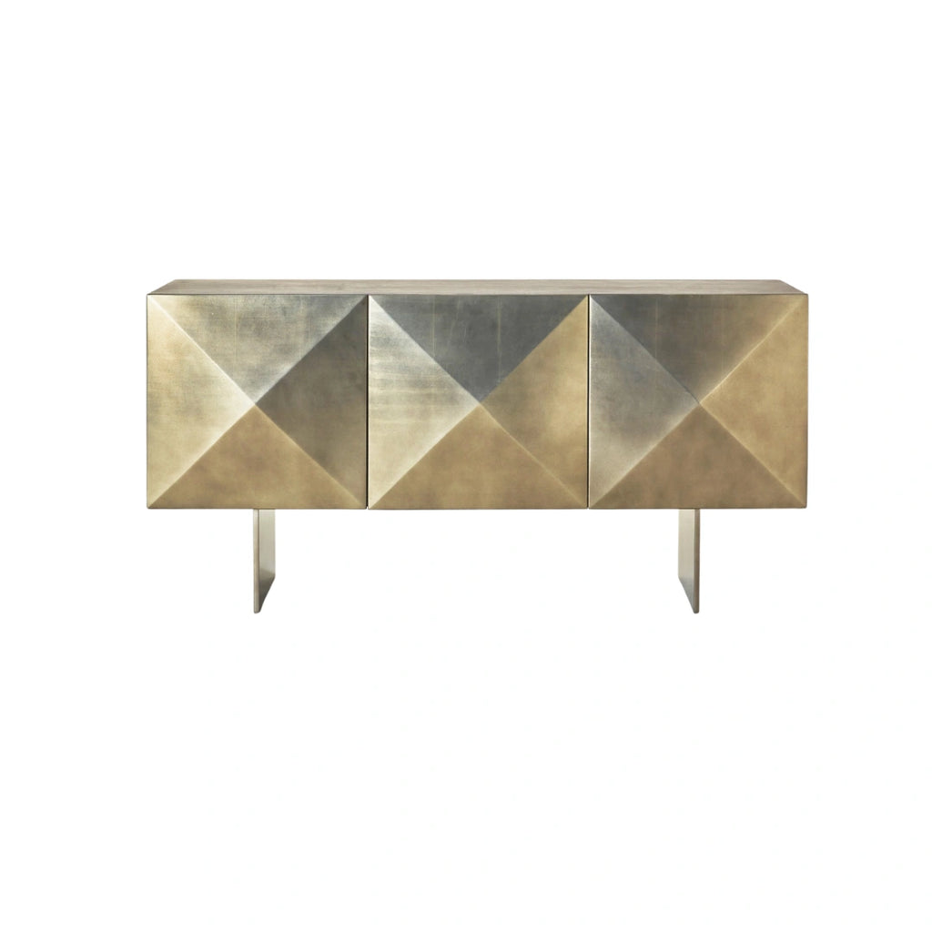 Marlo Geometric Metal Sideboard