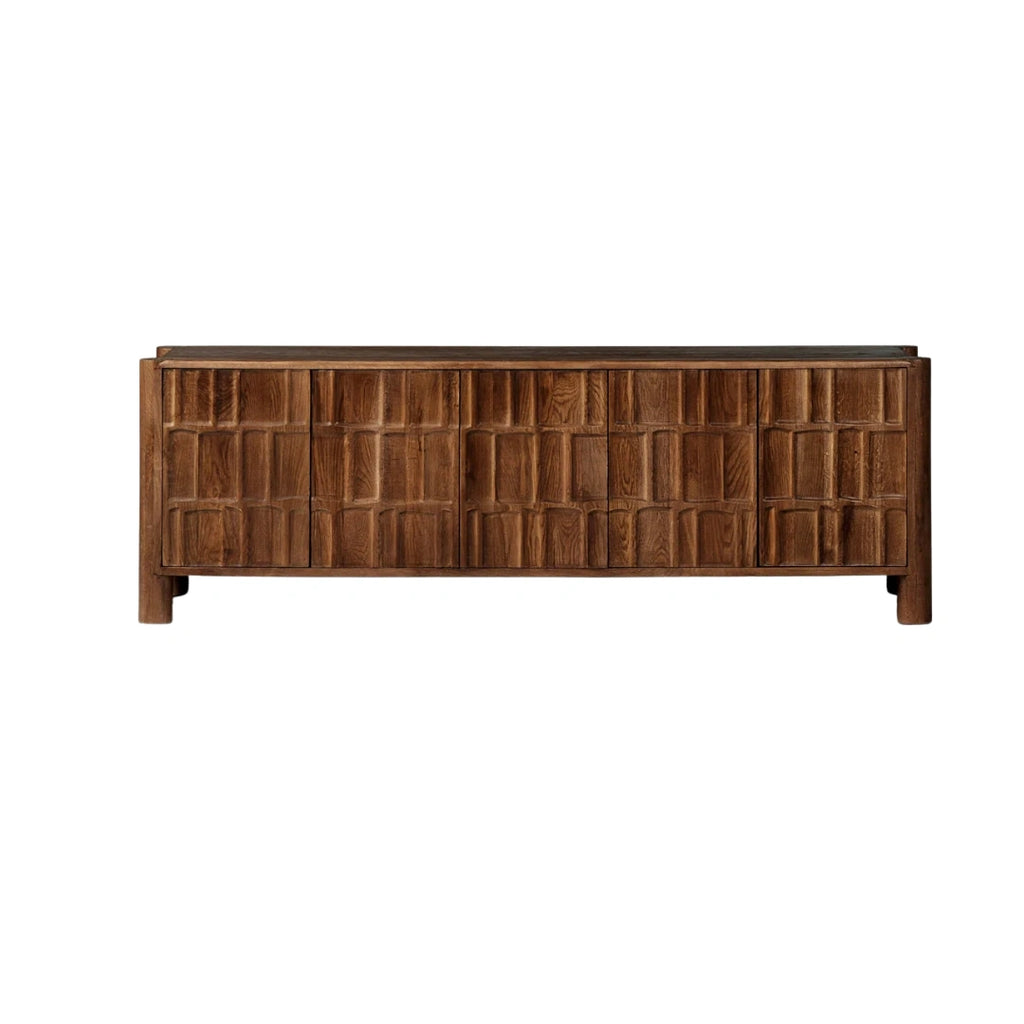 Marcell Carved Wood Sideboard