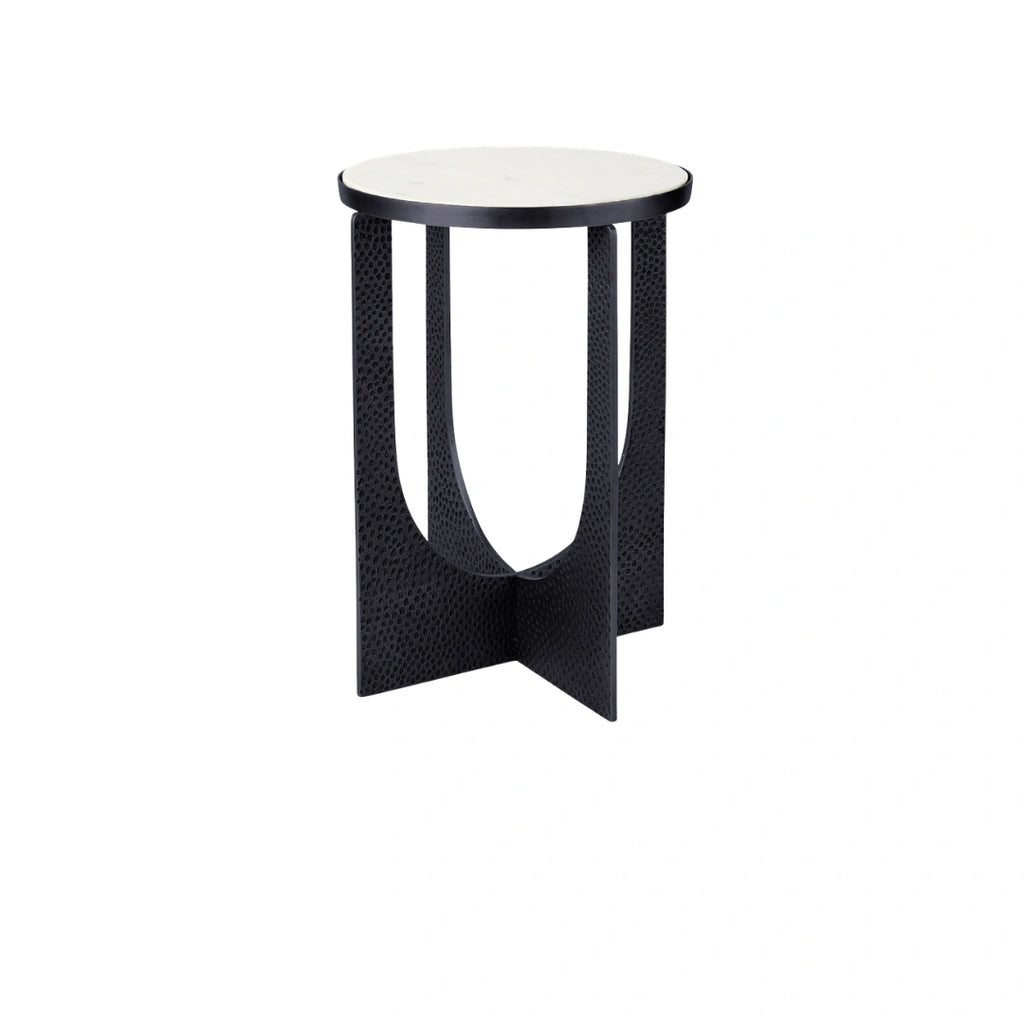 Aureli Stone Round Side Table