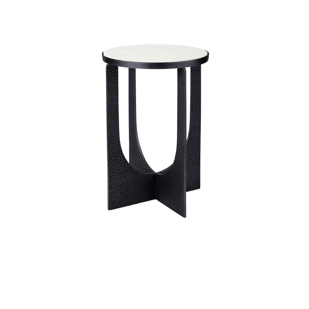Aureli Stone Round Side Table