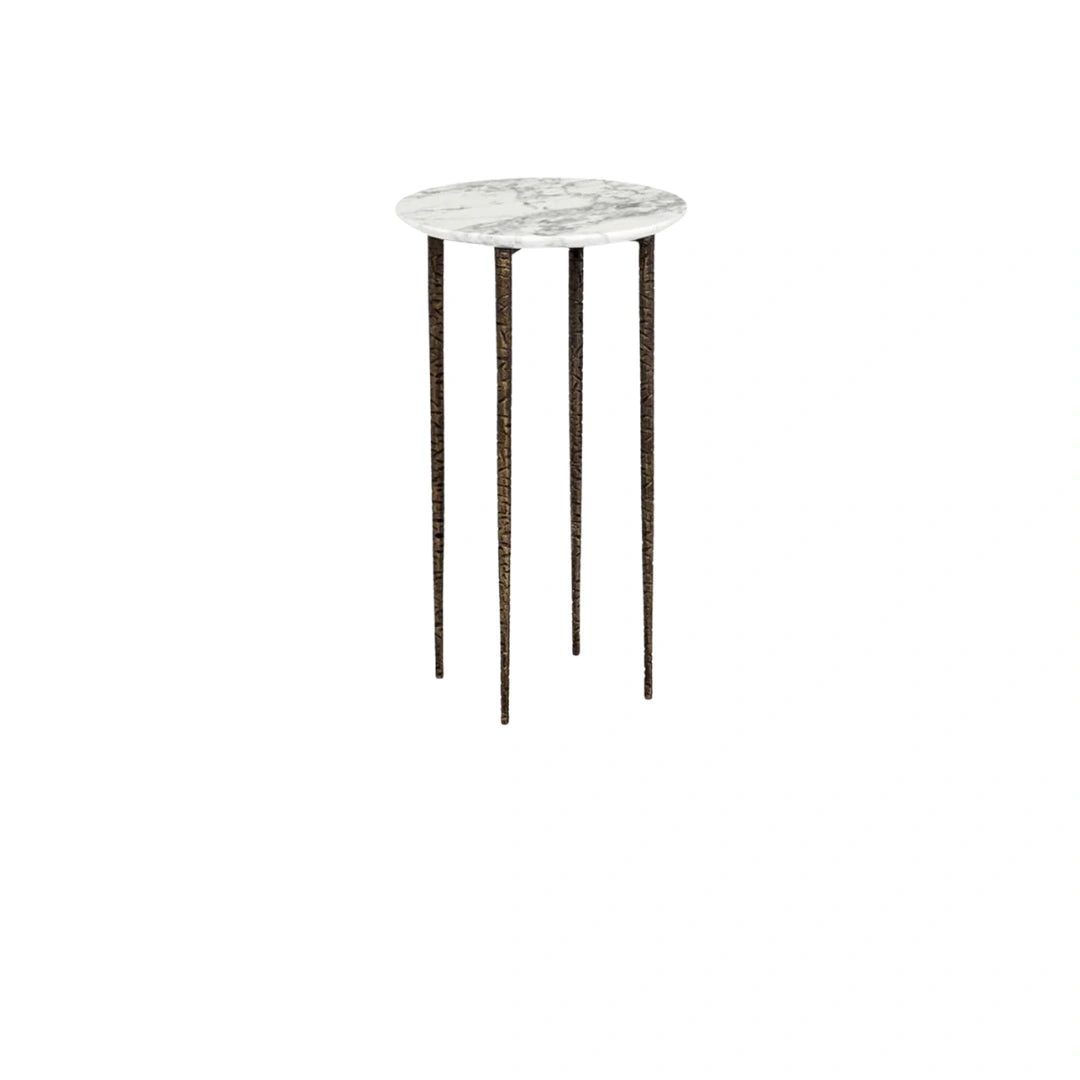 Mira Tall Marble Side Table
