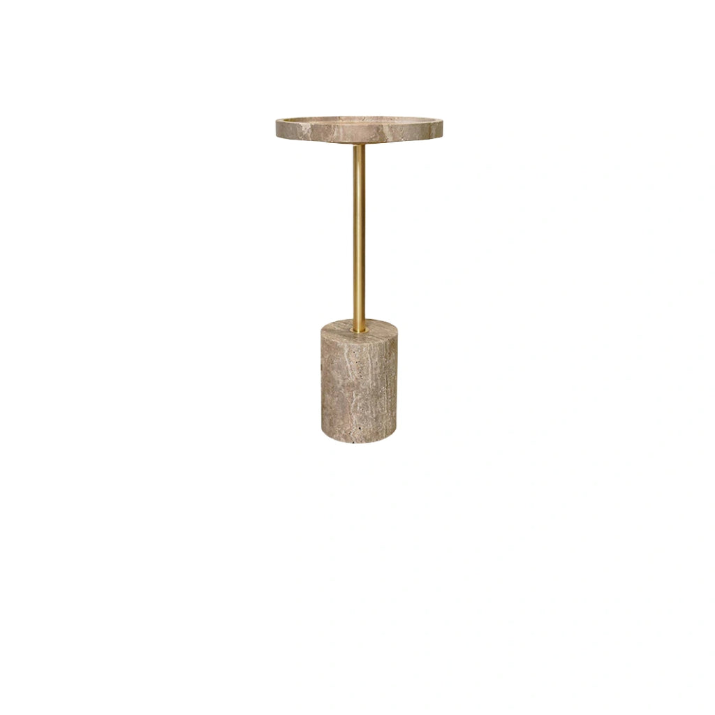 Marmo Pedestal Side Table