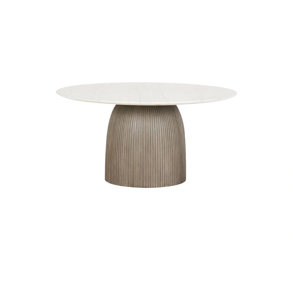 Lunelle Fluted Round Dining Table