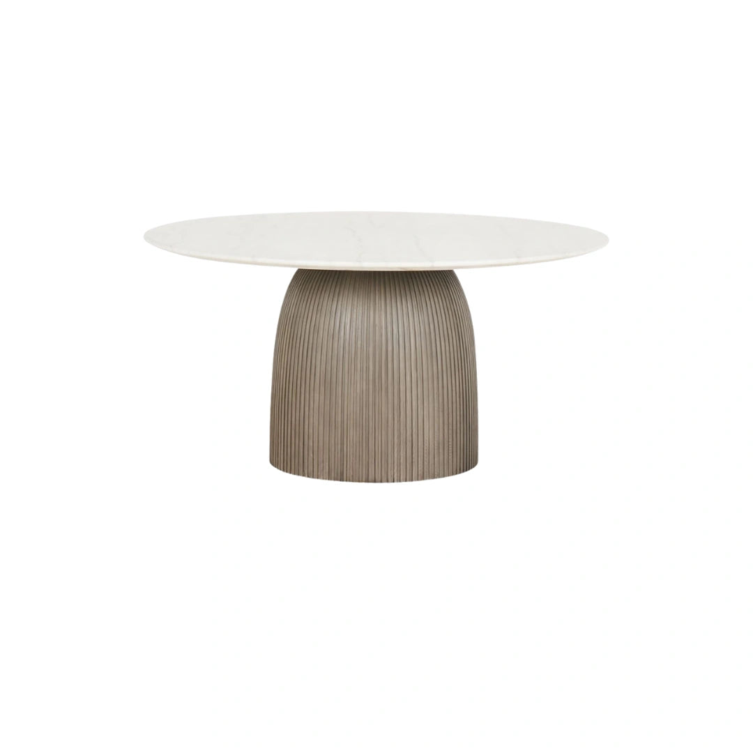 Lunelle Fluted Round Dining Table