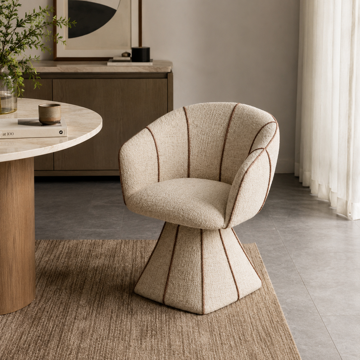 Astra Fluted Accent Chair
