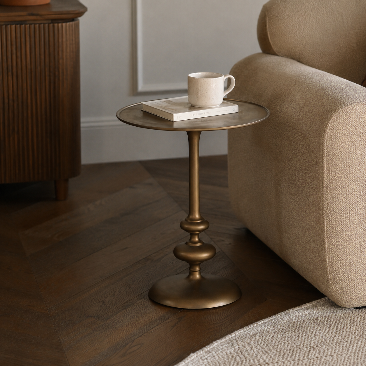 Astra Pedestal Side Table