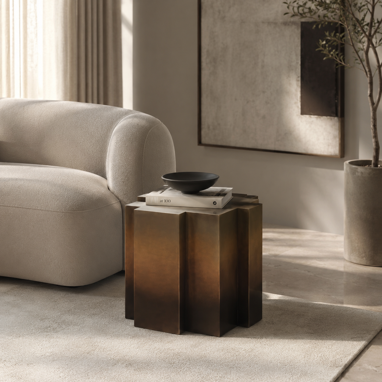 Aurell Gradient Metal Nested Side Tables