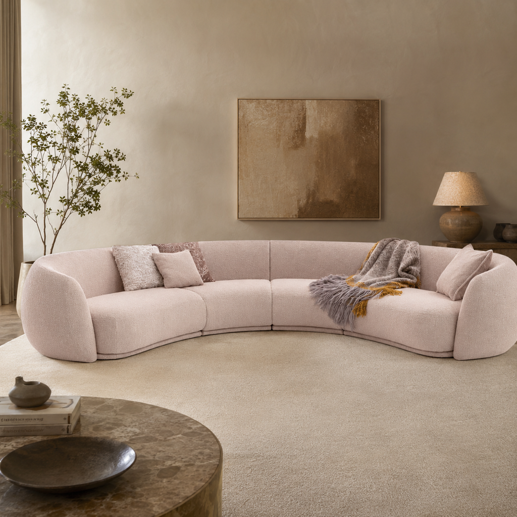 Avelin Curved Sectional Sofa
