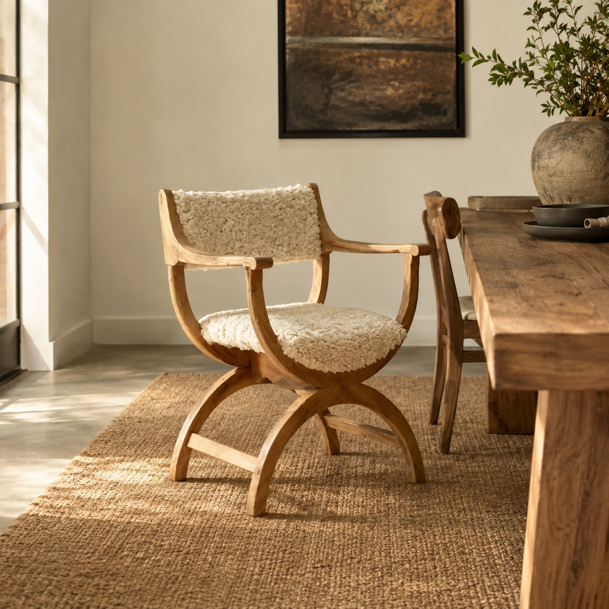 Curule Armchair