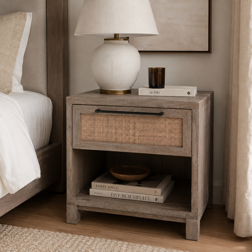 Liora Cane Bedside Table