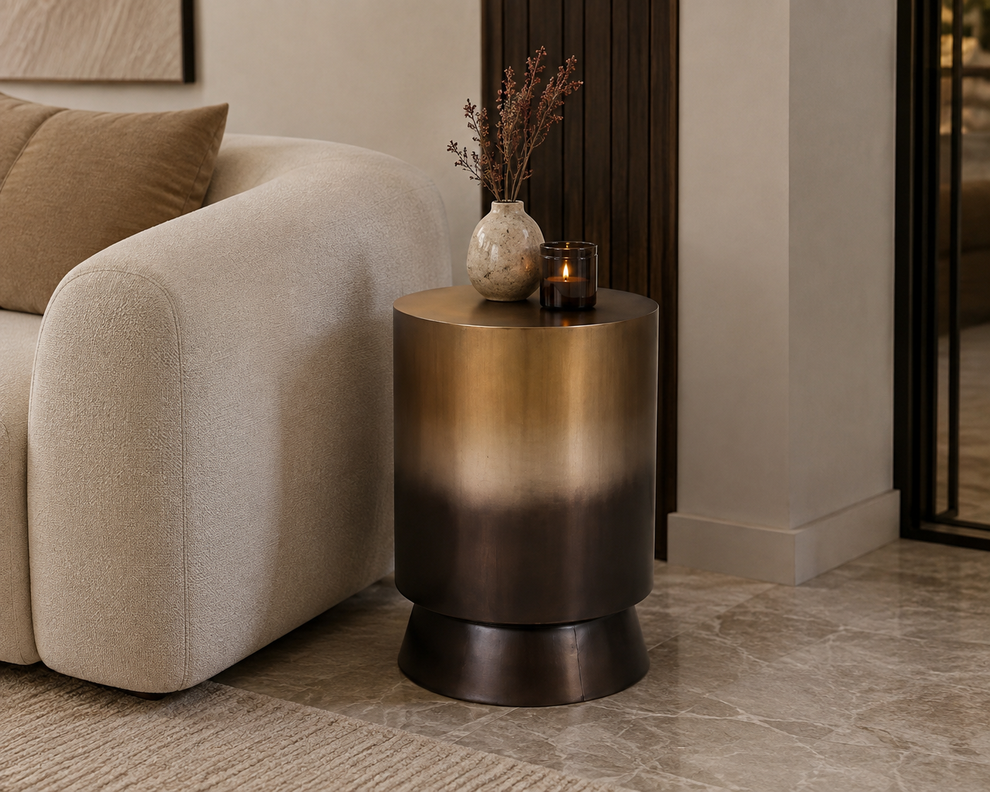 Lustra Cylinder Side Table