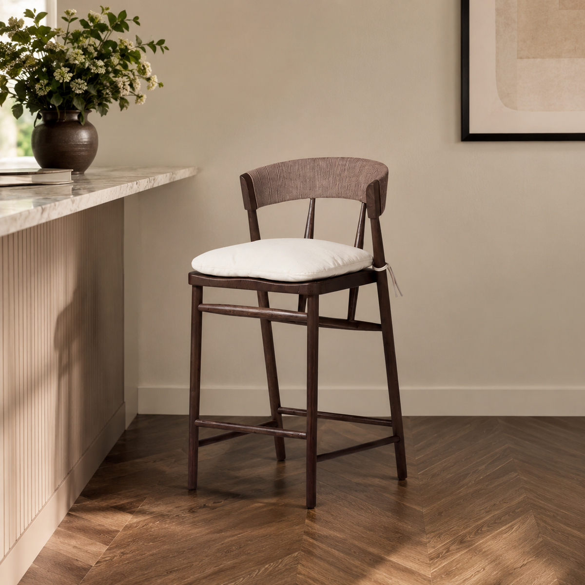 Mira Open-Back Counter Stool