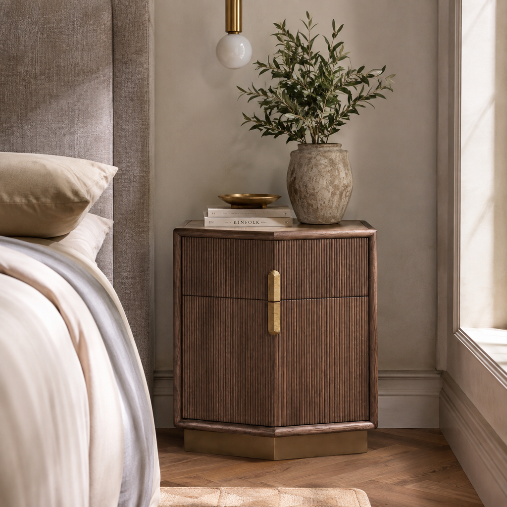 Orin Fluted Side Table