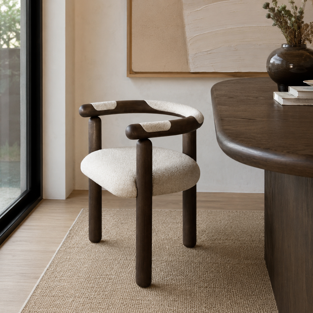 Rondo Boucle Dining Chair
