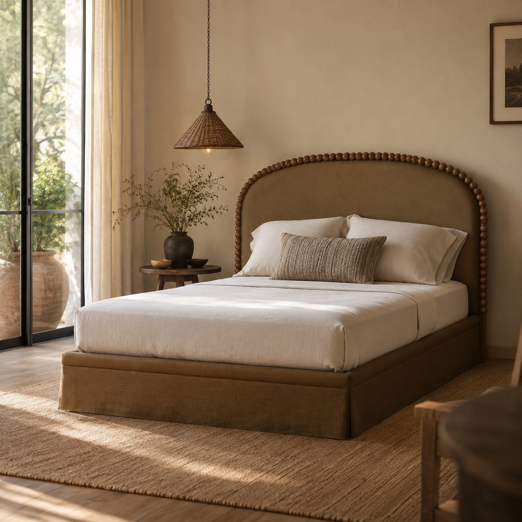 Somara Arched Skirted Bed