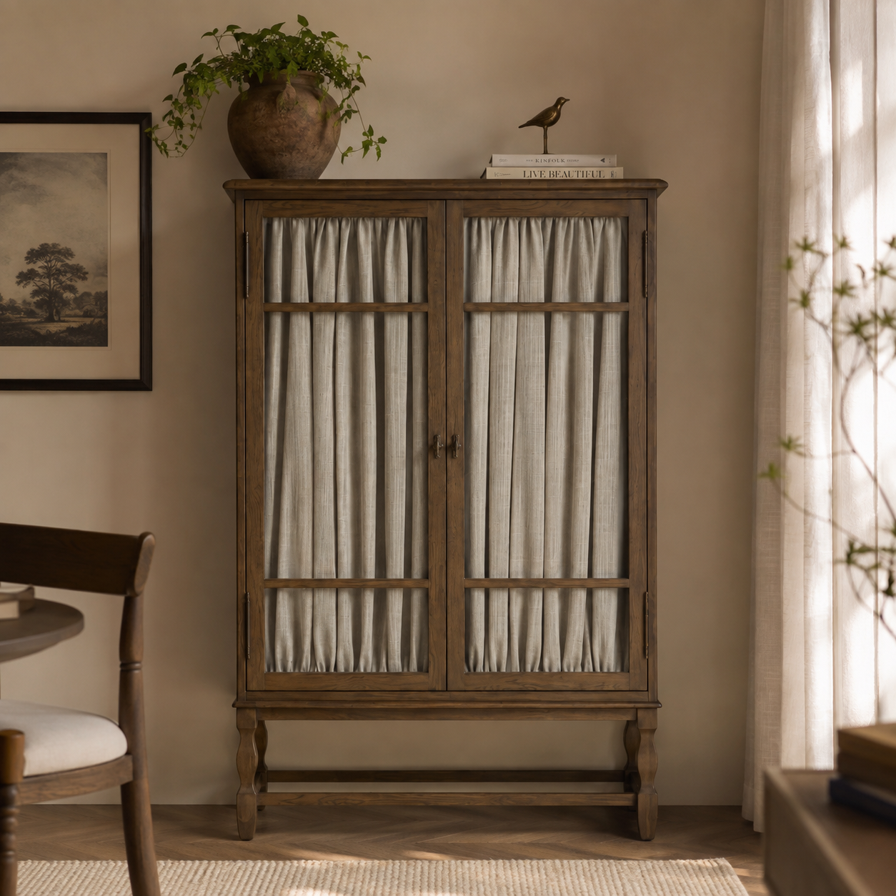Sorren Tall Display Cabinet