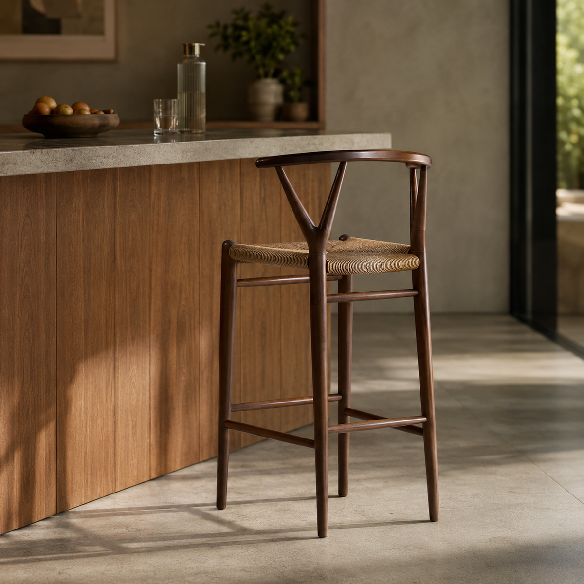 Sorren Wishbone Bar Stool