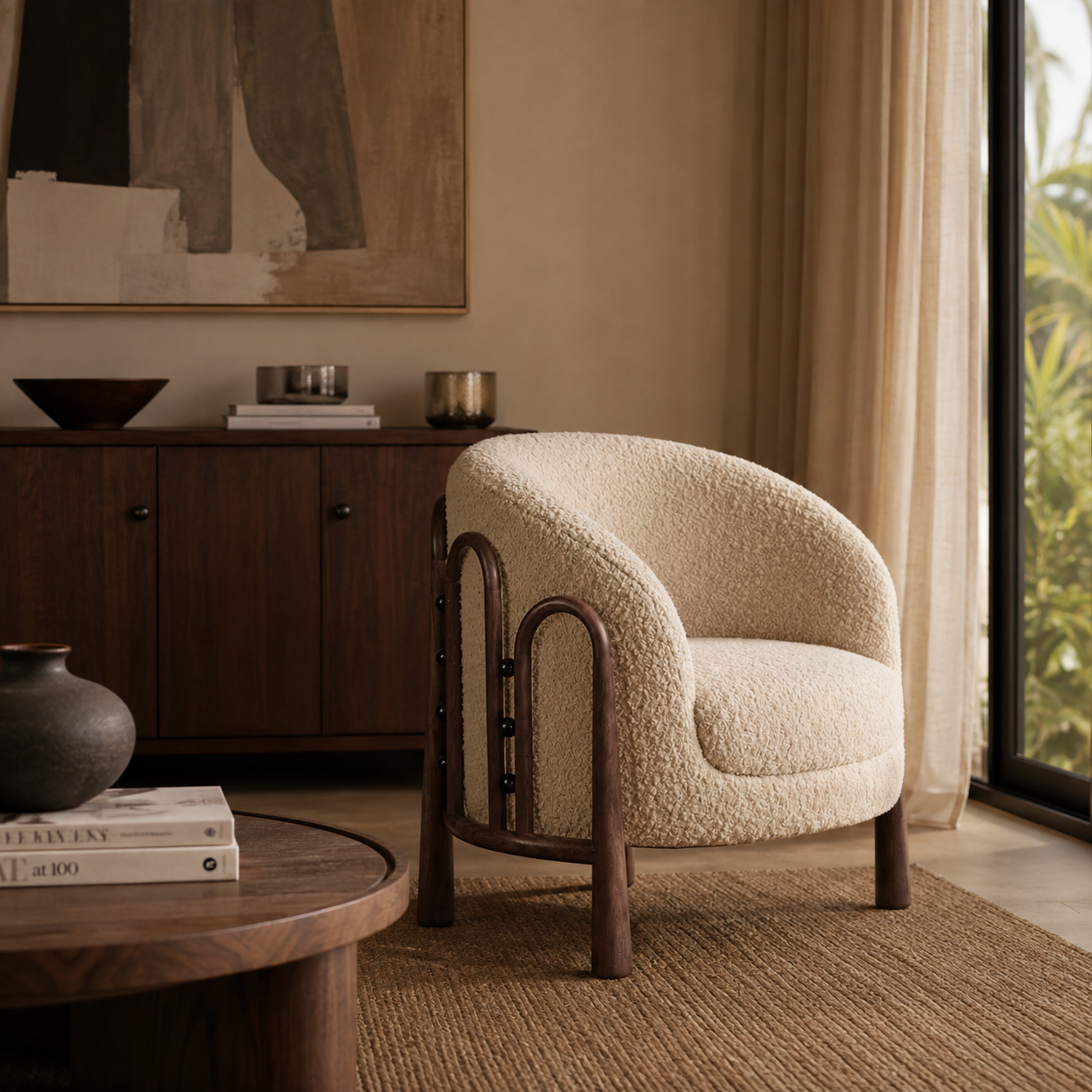 Sylvi Bouclé Accent Chair