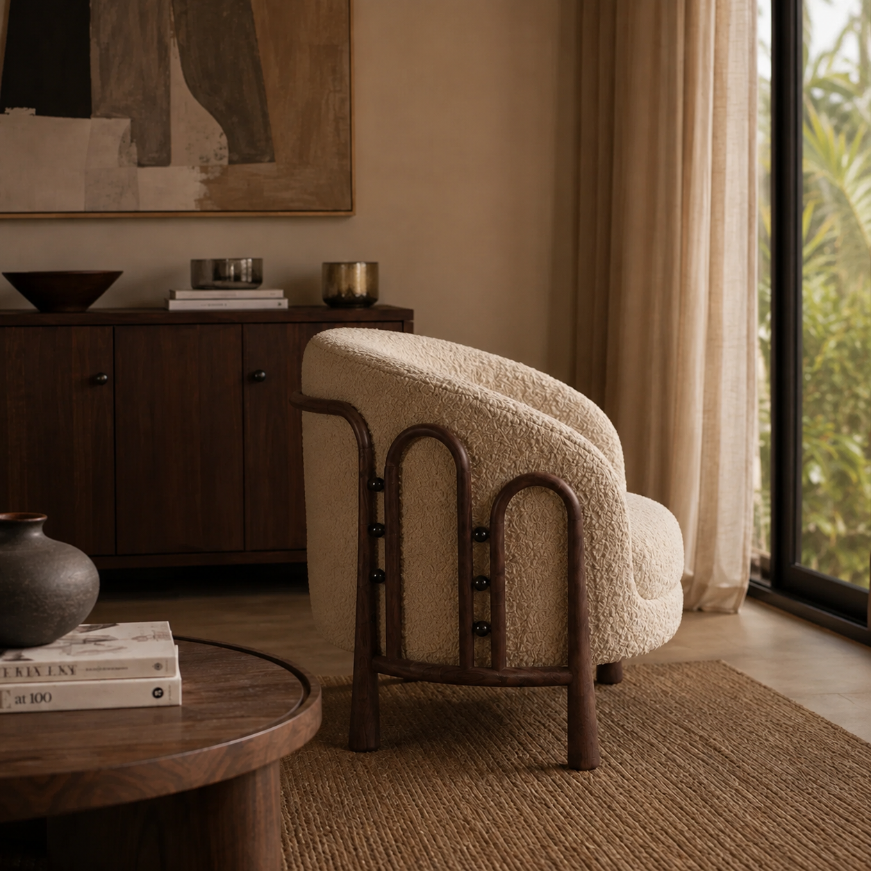 Sylvi Bouclé Accent Chair