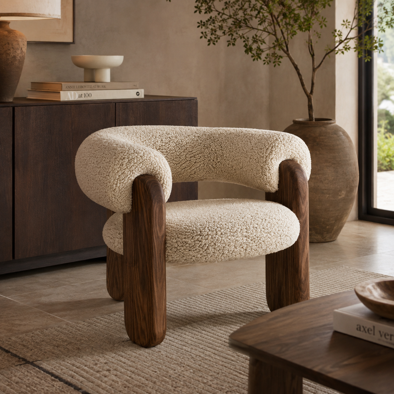 Talora Bouclé Accent Chair