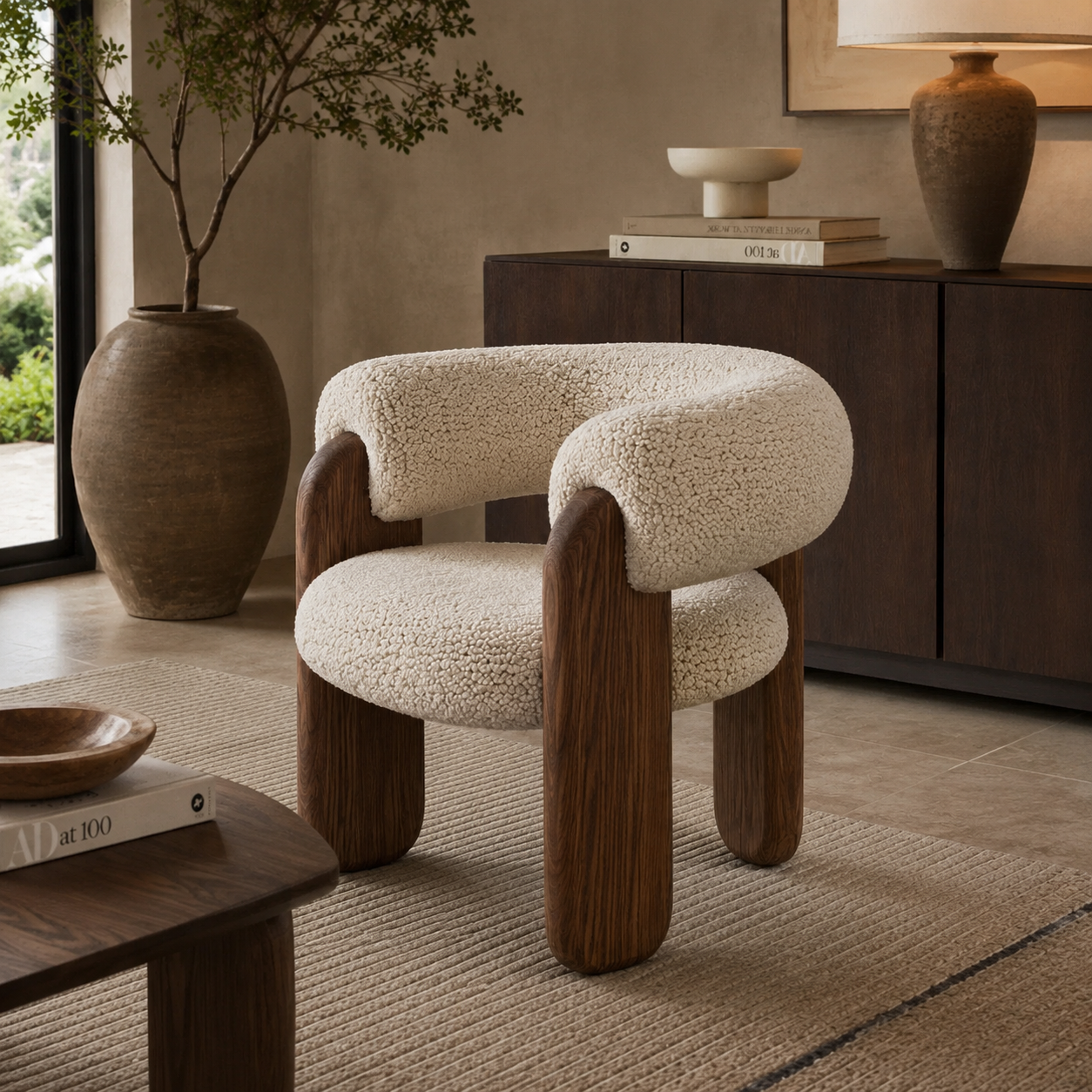Talora Bouclé Accent Chair