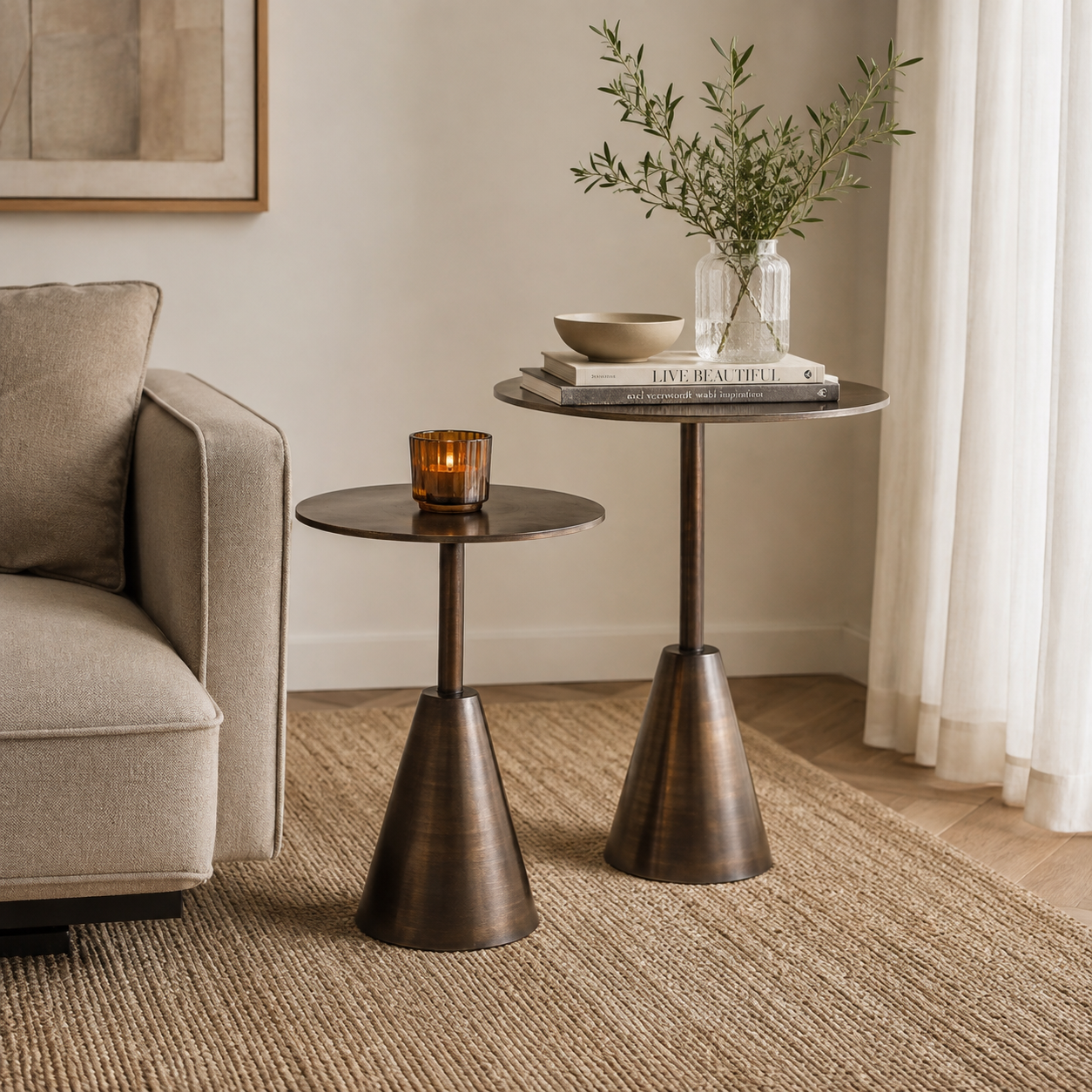 Vellora Marble Side Tables