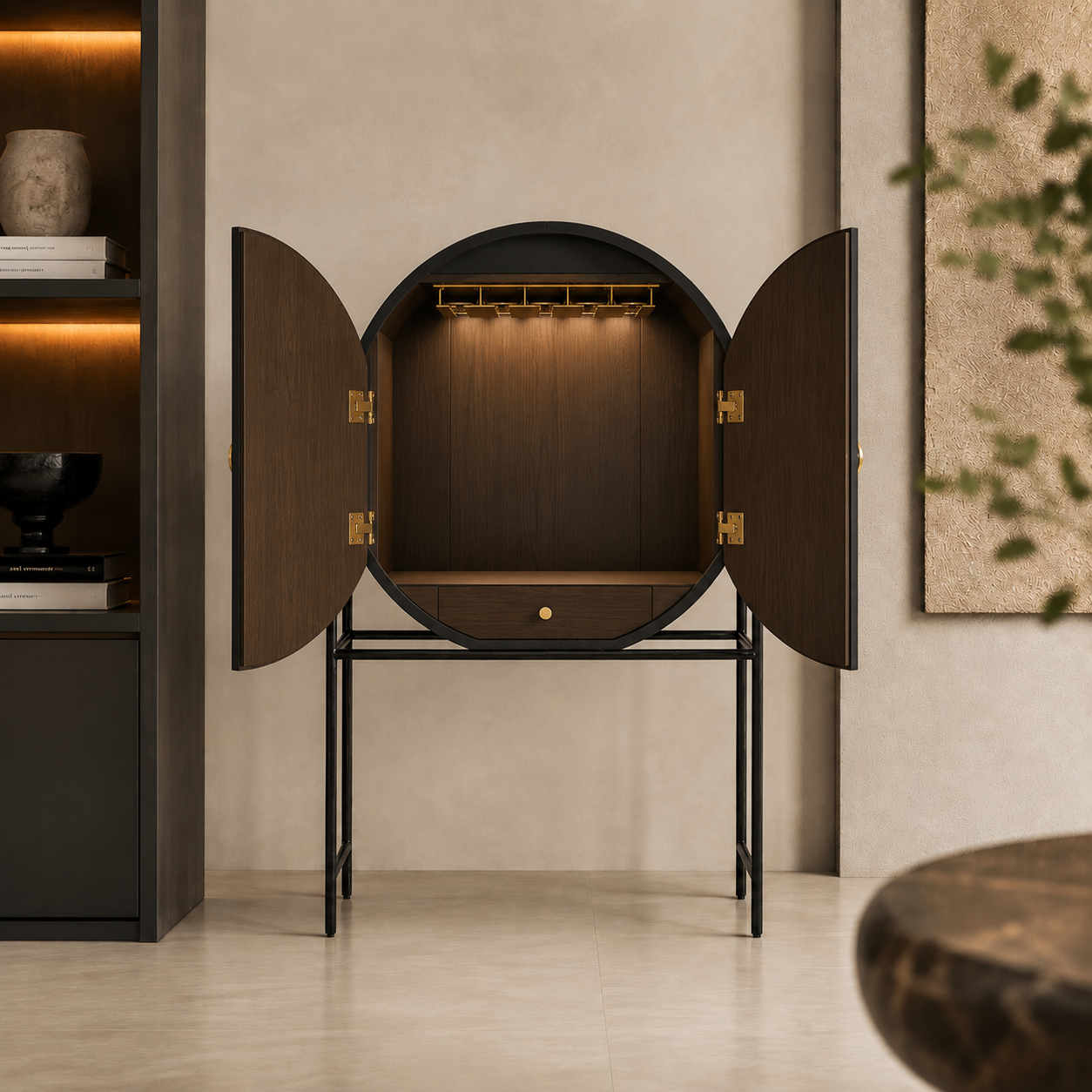 Vesper Circular Cabinet