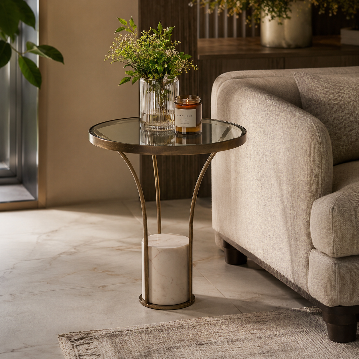 Vestra Glass Side Table